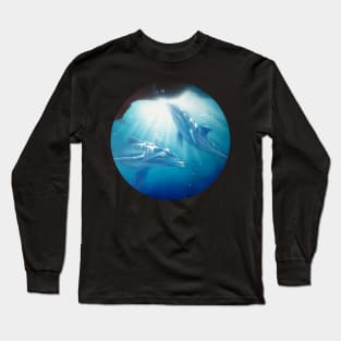 Dolphins playing Long Sleeve T-Shirt